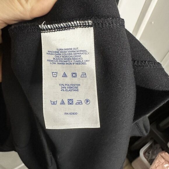 Lands' End Women's Black Short Sleeve Ponte Sheath Dress Size Career 20w 22w 1x - Picture 4 of 6